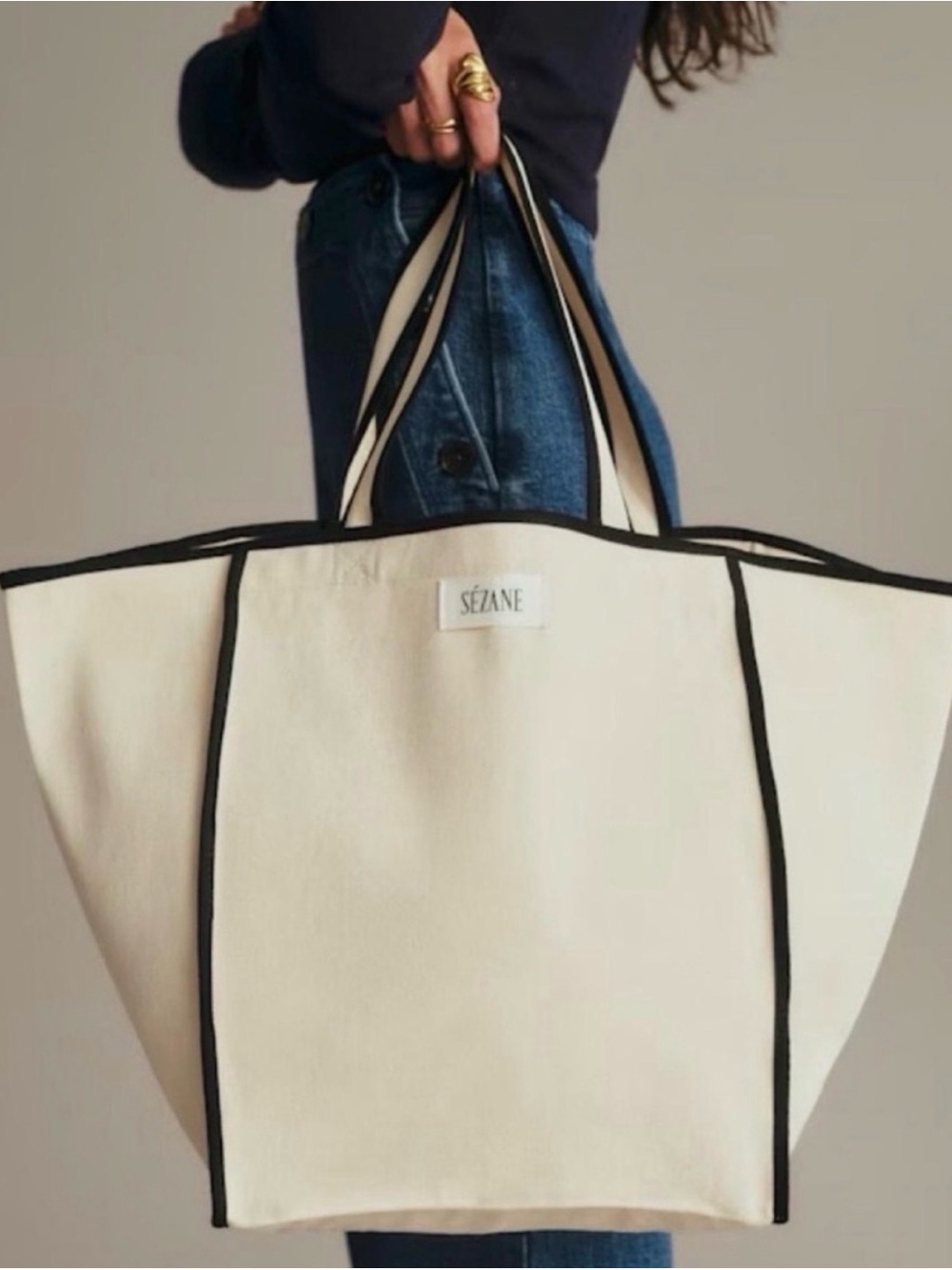 Sezane Canvas Tote